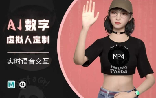 Ai数字人虚拟(智能体)实时语音交互特训营，​自行定制超写实角色AI数字人交互技术-壹选网